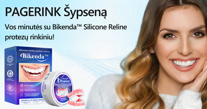 Mėgaukitės šypsena🔥Bikenda™ silikoniniu minkštų protezų rinkiniu🎁(80 % nuolaida ribotą laiką – paskutinės 30 minučių)